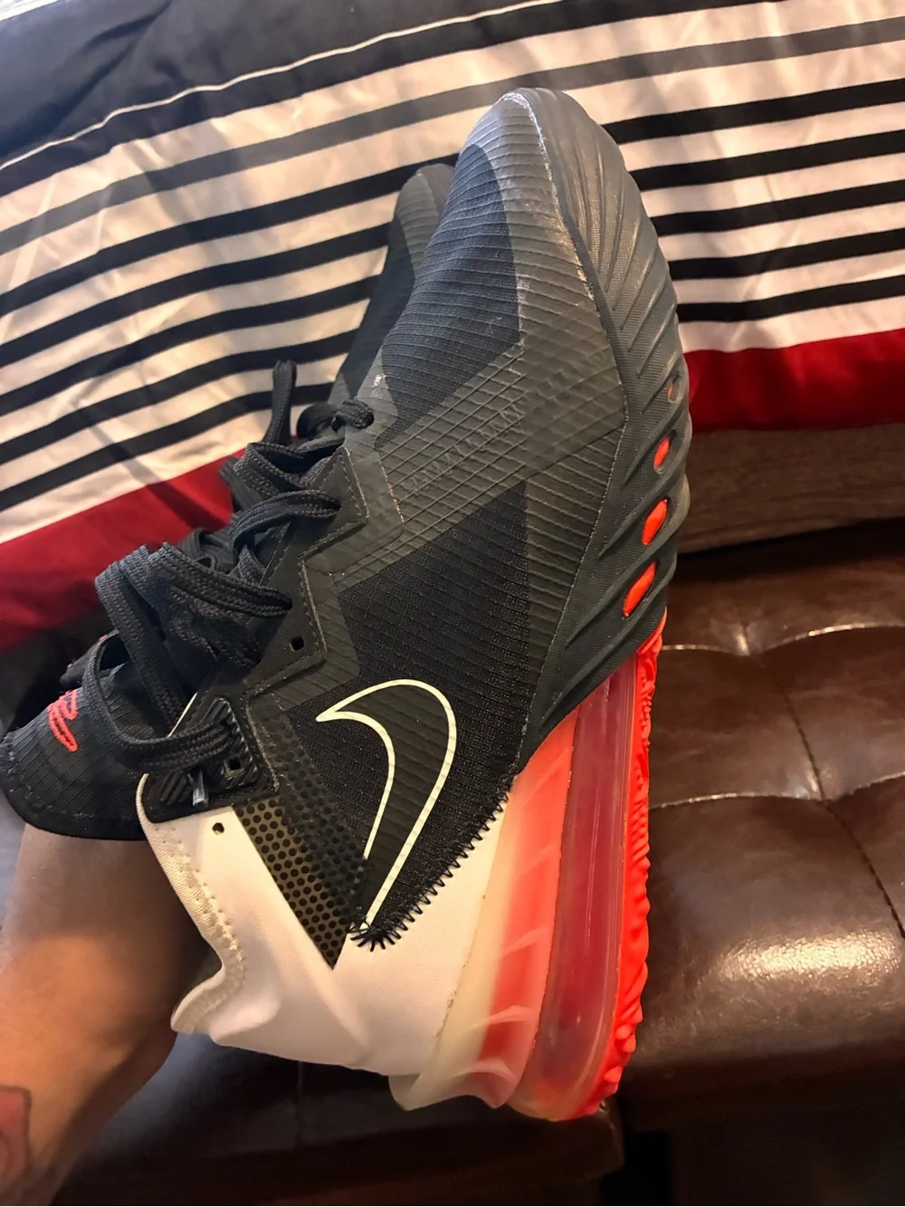 Nike Men’s Black, White and Red Air-Style Athletic Shoes